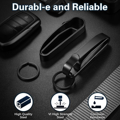 Yeflawor Duty Belt Key Holder, 2PCS Premium Duty Belt Key Clip, Upgraded Quick Release Key Keeper with Key Ring for Police and Law Enforcement Agencies