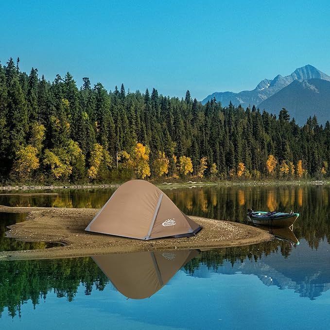 1 Person Tent for Camping Hiking Mountain Hunting Backpacking Tents 4 Season Resistance to Windproof Rainproof and Waterproof