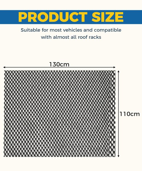 UBOG Roof Rack Pads,Rooftop Cargo Bag Mat,Car Accessories Roof Cargo Bag Protective Mat,Roof Mat Car Skid Proof Mat,Universal Roof Rack Pad for Protection from Car Roof Racks,Fits Most Vehicles