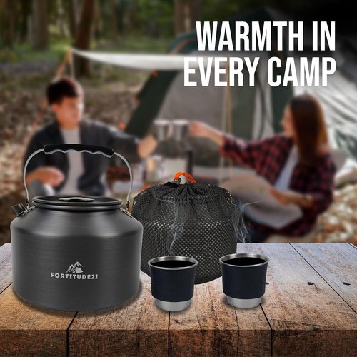 Tea Kettle for Stovetop, 2.2L Teapot for Boiling Water, Camping Kettle for Stove Top, Coffee and Water Kettle for Stovetop Use, Camp Kettle for Tea Brewing