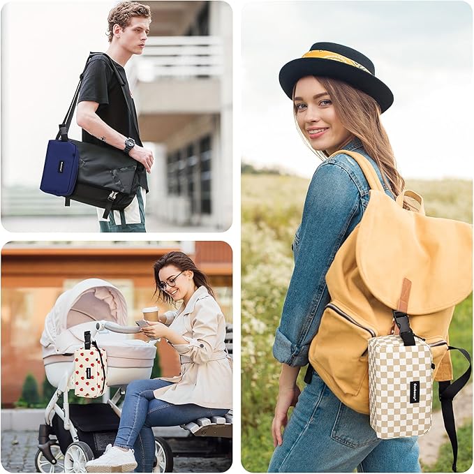 Small Cooler Bag Freezable Lunch Bag for Work School Travel,Small Lunch Bag,insulated snack bag For Adults/Kids,Mini Cooler,Lunch bag small Fit For Yogurt(Strawberries)