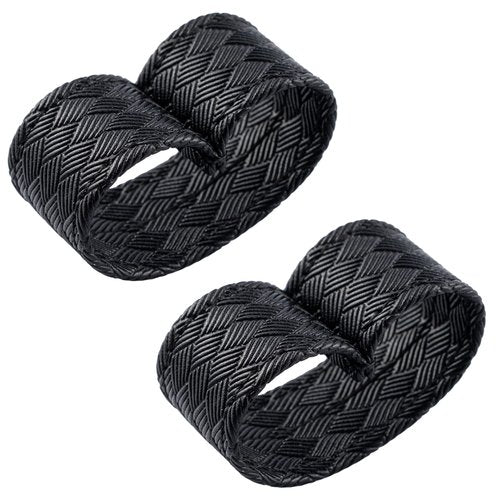 TACNEX Duty Belt End Retaining Loop Nylon Bands Keepers Stays Retainer for Law Enforcement Police Officer Belt 2 PCS (Basket Weave, 2")