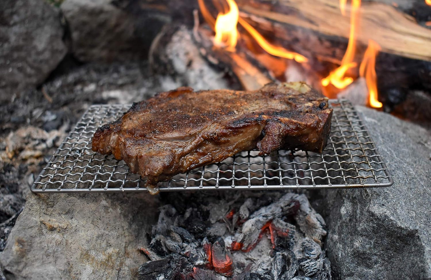 Woodsman Titanium Grill | The Original Ultralight Titanium Bushcraft Grill