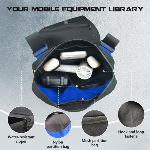 Bearfire Sports Chest Bag For Men, Running Vest Bag with Water Resistant Lightweight Front Chest Pack With Built-In Phone Holder & Extra Storage For Workouts, Cycling, Hiking, L Size