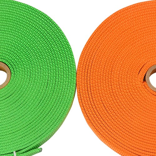 SEPEAK 1 inch Nylon Tubular Webbing, 20kN/4500 lbs, Heavy Duty Climbing Strap for Rescue, Outdoor Climbing, Firefighting, Rigging, Ziplining, Anchoring,Hanging,1pc,Green,5 Yard