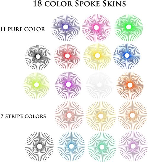 72Pcs Universal Spoke Skins Covers,Wheel Spoke Wraps Skins Pipe Trim Decoration Protector For Motorcycle Dirt Bike Yamaha Honda BMW Suzuki Kawasaki(Pink)