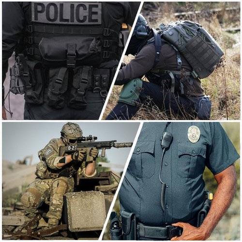 HipierFx 10 in 1 Tactical Duty Belt Military Police Battle Belt Versatile Modular Equipment System for Law Enforcement