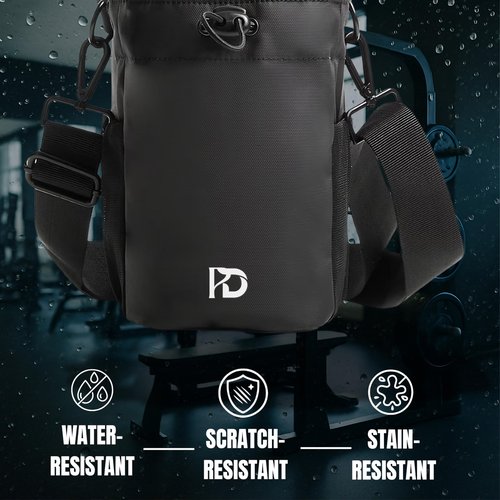 Magnetic Gym bag, Gym Bag for Men and Women, Magnetic Fitness Waist with Bottle Compartments and Accessories, Phone, Wallet and Keys.