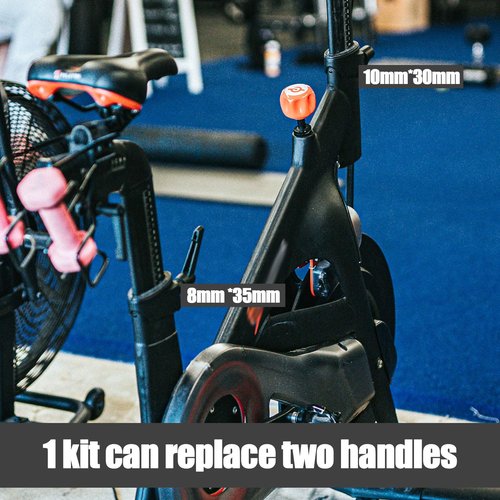 NQEUEPN 2pcs Exercise Bike Seat & Handlebars Slide Adjustment Handles Bar Extender, Alloy L-Handle Exercise Bike Parts Accessories Compatible with Peloton Original Bike & Bike+ Replacement