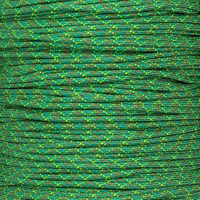 Paracord Planet Holiday Colors 550 Paracord – Great for DIY, Bracelets, and Lanyards – Christmas Tree (250 Feet)