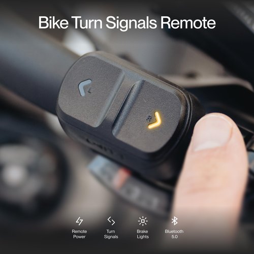 UNIT 1 Turn Signals Remote | USB-C Rechargeable | Compatible with All U1 Devices | Magnetic Mount | Automatic Brake Lights & Turn Signals | iOS & Andrioid App-Connected | Handlebar Controller