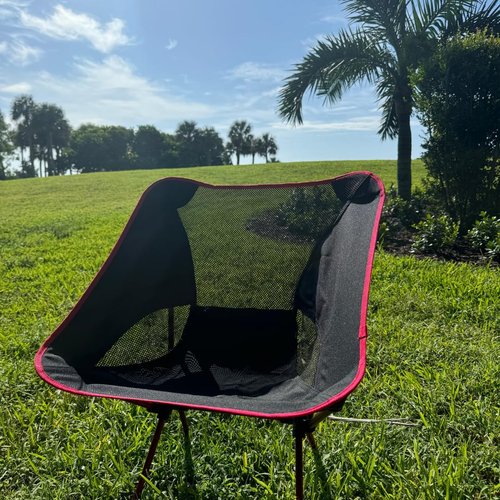 T CACHE Backpacking Chair - Lightweight & Collapsible Chair for Camping, Hiking & Travel - Small Folding Chair with Anti-Slip Feet - Compact & Durable Chairs for Outside, Easy Setup Anywhere