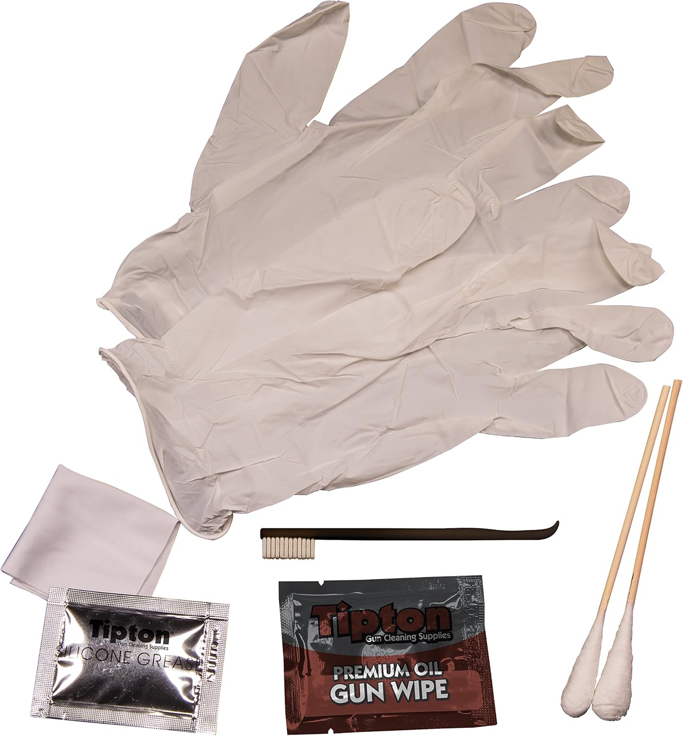 Tipton Handgun Field Cleaning Kit .380-.45 Caliber with Convenient Re-Sealable Package for Handgun Cleaning and Maintenance