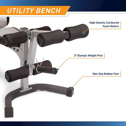 Marcy Pro Deluxe Cage System with Weightlifting Bench All-in-One Home Gym Equipment PM-5108