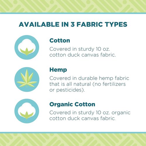 Bean Products Hemp Zafu Meditation Cushion for Sitting on Floor, Hemp Yoga Pillow, Zafu Meditation Pillow, Zen Seiza Kneeling Prayer Pad Support - Made in USA - Oval Cactus