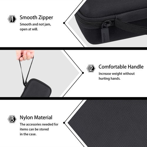 co2CREA Hard Case Replacement for Blue Tees Golf Player Go - Compact GPS Speaker, Portable Travel Case with a Carabiner