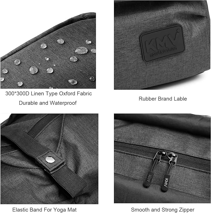Travel Yoga Gym Bag for Women, Carrying Workout Gear, Makeup, and Accessories, Shoe Compartment and Wet Dry Storage Pockets(Medium,Rose Smoke)