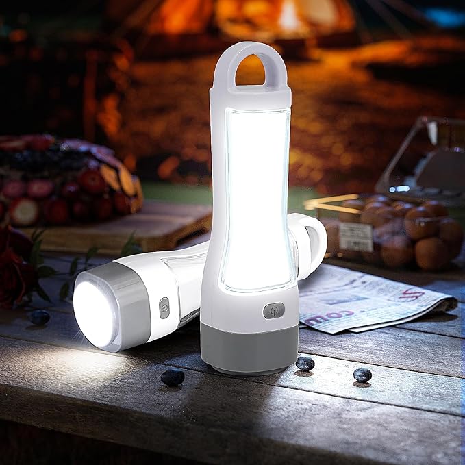 Solar LED Flashlight for Power Outages, Rechargeable Camping Flashlights with High Lumens, 5 Modes, Powerful and Bright Tactical Flash Light for Emergency, Outdoor, Home Use