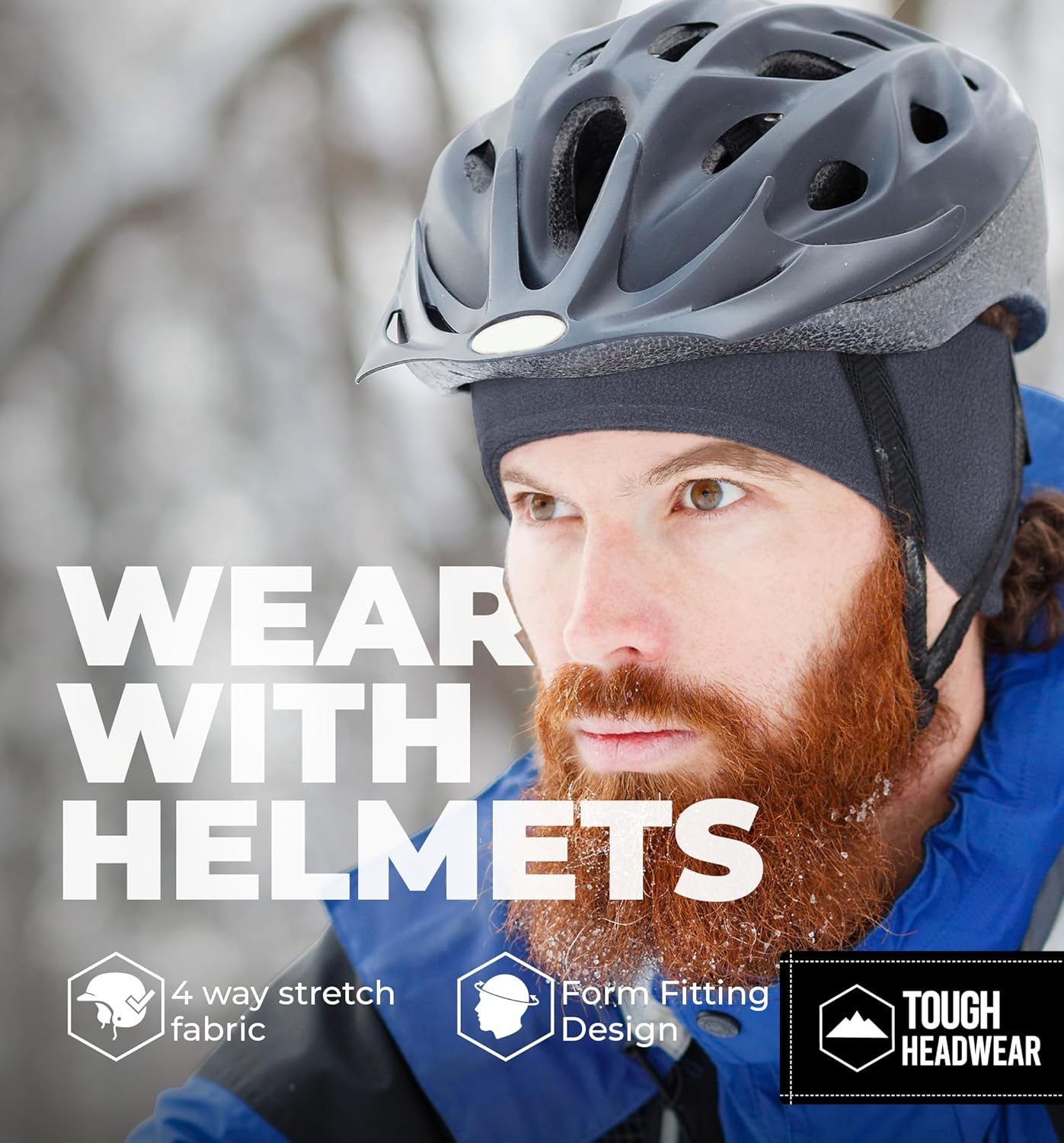 Tough Headwear Winter Headbands for Women - Ear Warmers - Ear Muffs for Winter - Fleece Headband for Men & Women for Cold Weather