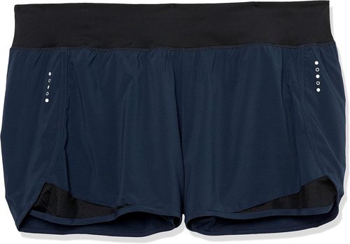 Core 10 Women's Standard-Fit Knit Waistband 2-in-1 Woven Running Short