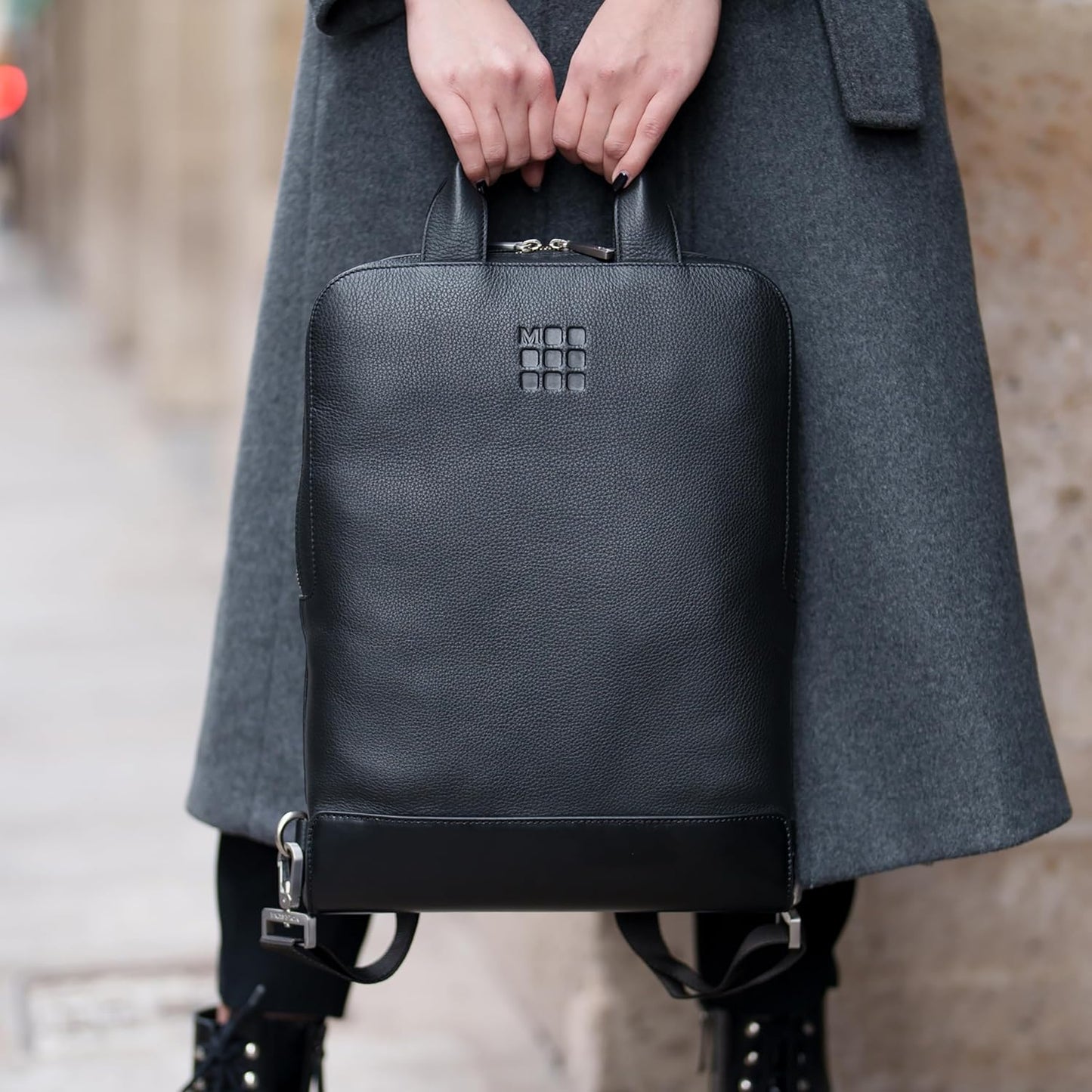 Moleskine Classic LTH Device Bag VERT BLK, Black, m