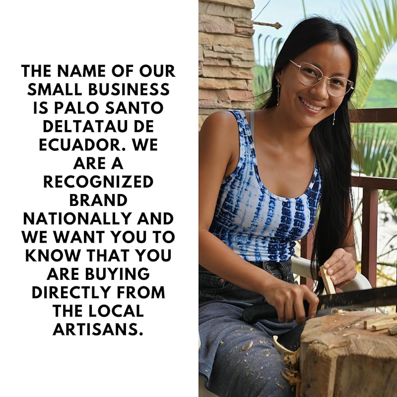 Premium Palo Santo Sticks - (3.00 Oz) Origin Ecuador | Wild Harvested | High Resin Wood | High-Quality Disinfected Sticks | 10 Sticks | Meditation | Yoga | Relaxation/Stress Relief