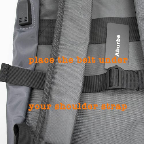 Backpack Chest Strap, Universal Add on Adjustable Sternum Strap, Chest Belt Replacement, with Heavy Duty Quick Release Buckle Clip, for Travel, Hiking, Camping, School(Black)