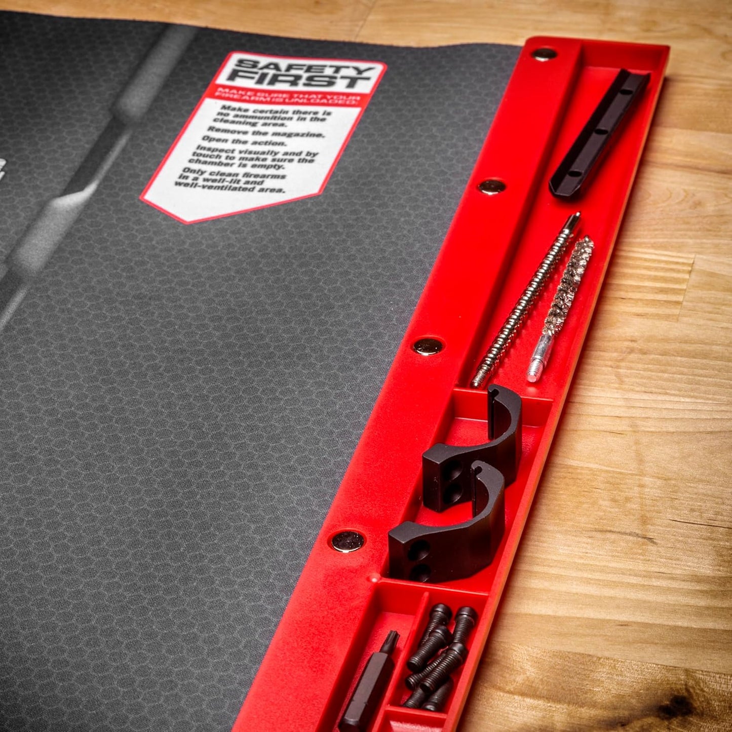 Real Avid 10/22 Smart Mat – 43×16" Oil‑Resistant Cleaning Mat with Magnetic Parts Tray & Takedown Diagram - No‑Slip, Shock‑Absorbing Work Surface Designed for Ruger 10/22 Maintenance