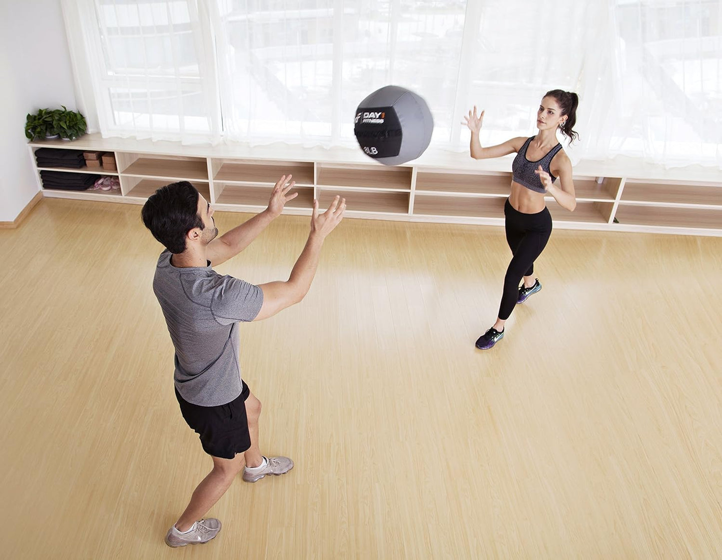 Soft Wall Medicine Ball 30 Pounds - Exercise,Rehab, Core Strength, Large Durable Balls for TRX, Floor Exercises, Stretching