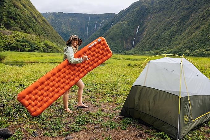 Big Agnes Rapide SL Insulated Sleeping Pad, Orange, Long (20X78)