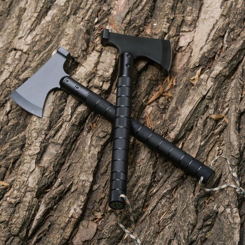 Bushcraft Hatchet - Multi-Tool Camping Hatchet with Firestarter and Saw | Portable Survival Gear | Hiking and Emergency Tools | All-in-One Backpaging Axe for Outdoor Adventures