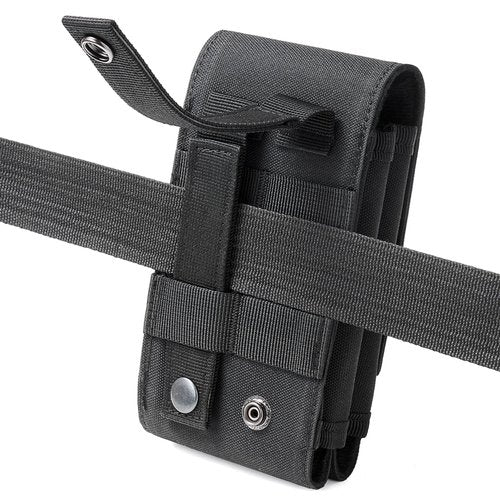 Urvoix Dual Cell Phone Holster, Belt Phone Pouch, Molle Phone Holder Belt Case for iPhone 16 Pro Max/iPhone 15 14 13 12 Pro Max/iPhone 16 15 14 Plus, Tactical Accessories Bag for Outdoor Hiking