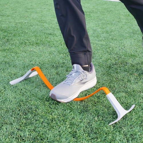Meister ZoomFlex Agility Hurdles w/Carry Bag - Flex-Safe Modular Speed Training - 6" Safety Orange - 6 Pack