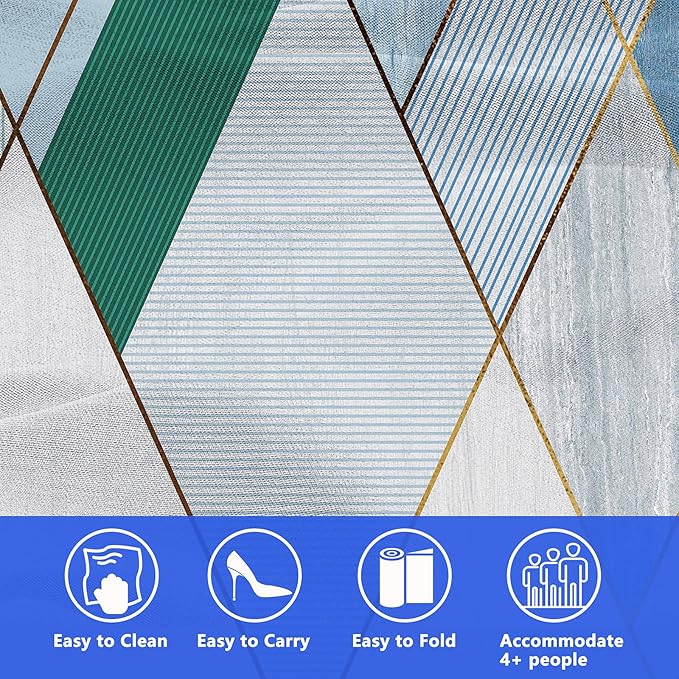 Picnic Blanket, Foldable Waterproof Sand Mat, 80" x 80" Extra Large Picnic Blanket,Outdoor Mat Beach Blanket for Camping Hiking Travel Family Concerts
