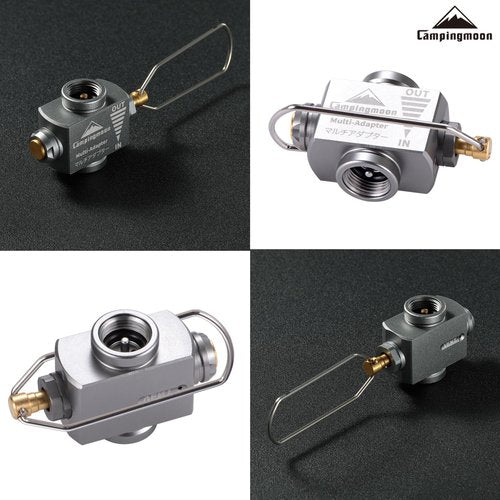 camping moon Gas Canister Refill Adapter Portable Lindal Valve Can Shifter Camping Outdoor Backpacking