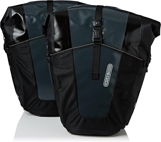 Ortlieb Unisex's Back-Roller Pro Classic Saddle Bag-Black/Grey, 70 Litre