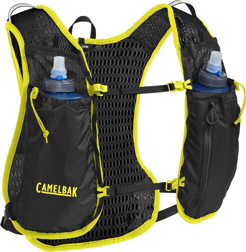 CamelBak Trail Run Hydration Vest 34oz, Black/Safety Yellow