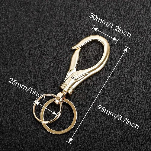 Commerce Keychain with 2 Key Rings, Office and School Heavy Duty Car Key Chain for men and women.