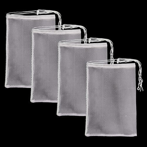 Shark Shooter 4 Pieces Premium Nylon Mesh Chum Bag for Enhanced Fishing Attraction 12 x18 inch Chum Bag with Drawstring