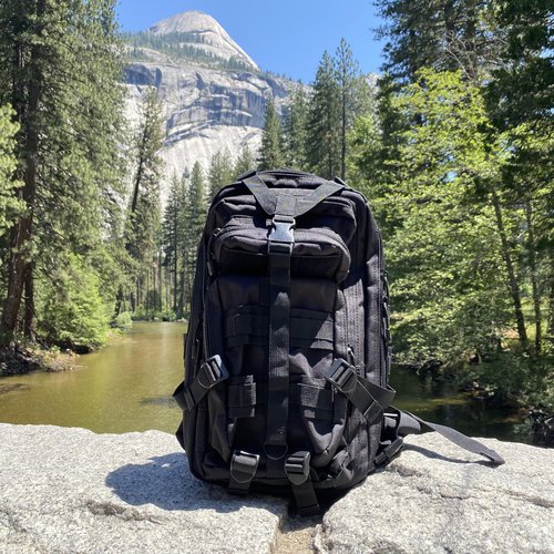 Gorilla Paks 30L Black Tactical Backpack - MOLLE Military Bug Out Bag, Small Survival Rucksack & EDC Daypack for Hunting, Hiking, Camping, Travel - Outdoor Gear for Men & Women