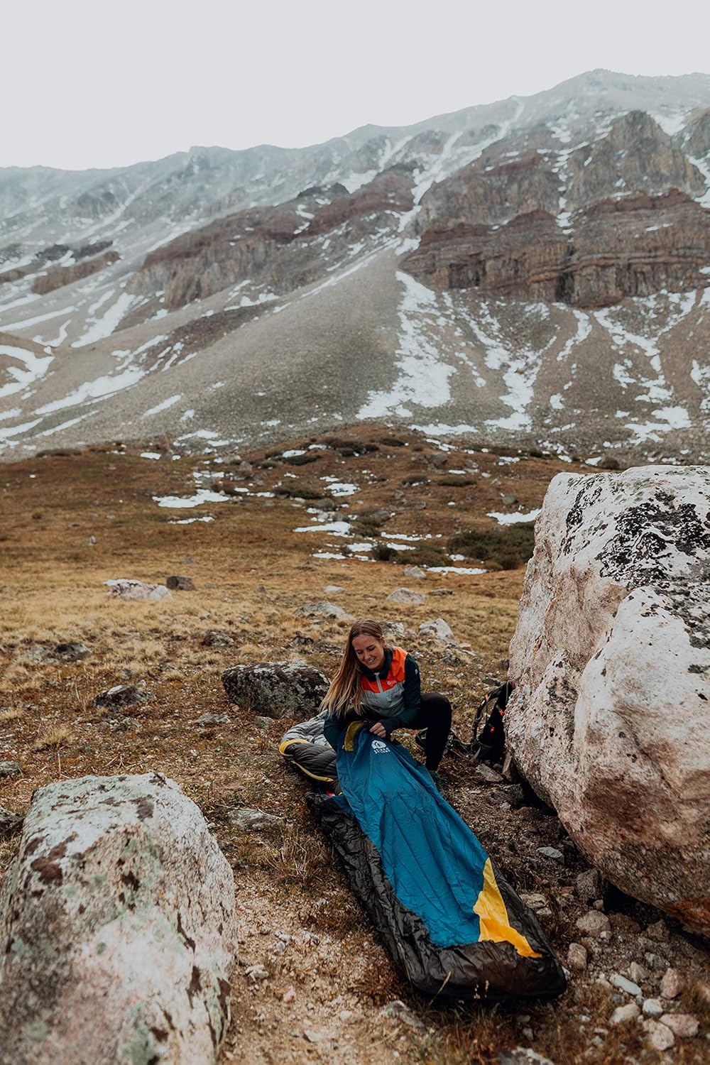 Sierra Designs Backcountry Bivy Bag for Backpacking, Camping, Bikepacking and Mountaineering, Ultralight, Minimalist Waterproof/Breathable Top Fabric