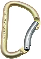 Modified D High Tensile Steel Carabiner with Captive Pin Bent Gate 30kN