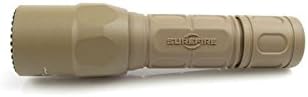 SureFire G2X Pro 600 Lumen Tactical EDC Flashlight Bundle with 2 Extra CR123A Batteries and Lightjunction Battery Case (Tan)