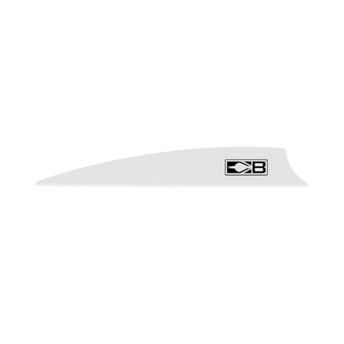 Bohning X3 Vane, 3.5", White, 36pk