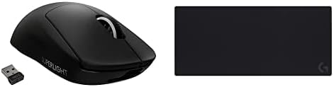 Logitech G Pro X Superlight Wireless Gaming Mouse + G840 XL Gaming Mouse Pad Bundle - Black