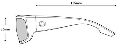 SPY Optic Piper, Rectangular Wrap Sunglasses, Color and Contrast Enhancing Lenses