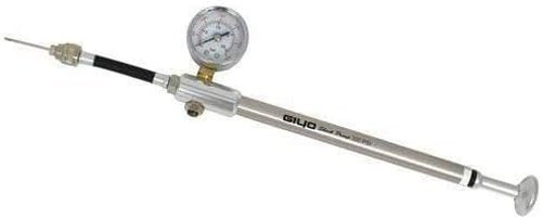 GIYO GS-01 Bike Fork Shock Micro Adjust Button Pump with Gauge, Max 300 psi, ST1410