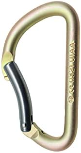 Modified D High Tensile Steel Carabiner with Captive Pin Bent Gate 30kN