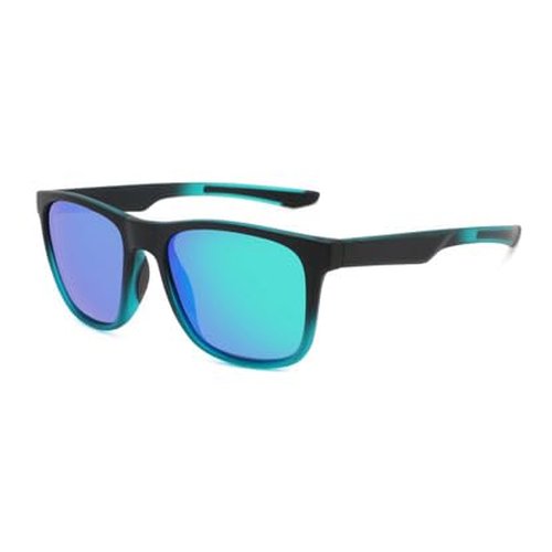 DE Outdoors Polarized Sunglasses, Lightweight Sun Glasses with UV Protection for Fishing Hiking Driving Golf & More (Barracuda Blue-Light Blue, Cyan)