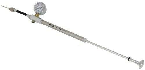 GIYO GS-01 Bike Fork Shock Micro Adjust Button Pump with Gauge, Max 300 psi, ST1410